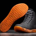 ノブル レディース ハイトップ トレーナー ブラック ヘザー オレンジ