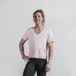 ノブル レディース ライトウェイト Vネック Tシャツ ダスティ