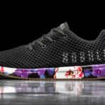 ノブルメンズメッシュランナーブラックスペースフローラル