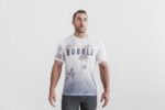 ノブルメンズTシャツ（ディップダイ）ホワイト＆クラウド