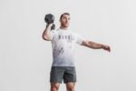 ノブルメンズTシャツ（ディップダイ）ホワイト＆クラウド - 画像 (3)