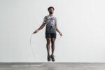 ノブルメンズTシャツ（ディップダイ）ホワイト＆ブラック
