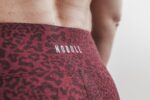ノーブル ミッドライズ クロップ (プラッシュ ヘザー) ワイン ヒョウ - 画像 (2)