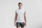 ノーブル メンズ ライトウェイト ノースリーブ Tシャツ ホワイト