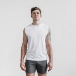 ノーブル メンズ ライトウェイト ノースリーブ Tシャツ ホワイト