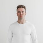 ノーブル メンズ ライトウェイト ロングスリーブ Tシャツ ホワイト