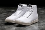 ノーブル レディース ハイトップ キャンバス トレーナー ホワイト アイボリー - 画像 (4)