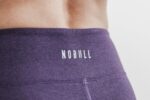 Nobull ミッドライズ ショート 2" (プラッシュ ヘザー) ダーク パープル ヘザー - 画像 (2)
