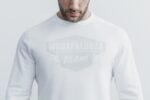 Nobull メンズ ウォダパルーザ クルー スウェットシャツ ホワイト - 画像 (2)