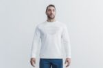 Nobull メンズ ウォダパルーザ クルー スウェットシャツ ホワイト