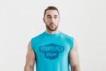 Nobull メンズ ウォダパルーザ ノースリーブ Tシャツ ブルー - 画像 (3)