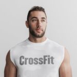 Nobull メンズ クロスフィット ノースリーブ Tシャツ (迷彩) ホワイト