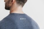 Nobull メンズ クロスフィット ロングスリーブ Tシャツ ネイビー - 画像 (2)