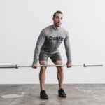 Nobull メンズ クロスフィット ロングスリーブ Tシャツ グレー