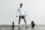 Nobull メンズ クロスフィット ロングスリーブ Tシャツ ホワイト