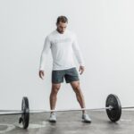 Nobull メンズ クロスフィット ロングスリーブ Tシャツ ホワイト