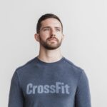 Nobull メンズ クロスフィット ロングスリーブ Tシャツ ネイビー