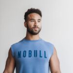 Nobull メンズ ノースリーブ T シャツ (明るい色) 沿岸