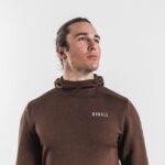Nobull メンズ パフォーマンス プルオーバー パーカー モカ