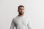 Nobull メンズ ライトウェイト テクスチャード ロングスリーブ Tシャツ (迷彩) フロスト
