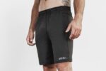 Nobull メンズ ライトウェイト ニット ショート 9" ブラック ヘザー