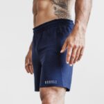 Nobull メンズ ライトウェイト ニット ショートパンツ 7インチ ネイビー