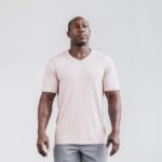 Nobull メンズ ライトウェイト Vネック Tシャツ ダスティ