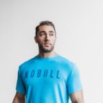 Nobull メンズ Tシャツ (ネオン) ブルー
