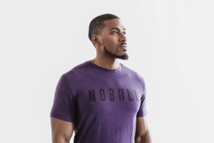 Nobull メンズ Tシャツ (明るい色) パープル