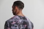 Nobull メンズ Tシャツ（タイダイ） ピンク＆ブラック - 画像 (3)