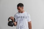 Nobull メンズ Tシャツ（タイダイ） ホワイト＆クラウド