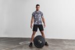 Nobull メンズ Tシャツ（タイダイ） ホワイト＆ブラック