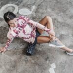 Nobull レディス ロングスリーブ ティー (タイダイ) ダスティ