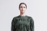 Nobull レディース クルー スウェットシャツ (タイダイ) アーミー - 画像 (3)