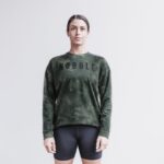 Nobull レディース クルー スウェットシャツ (タイダイ) アーミー