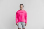Nobull レディース クルー スウェットシャツ (ネオン) ピンク - 画像 (3)