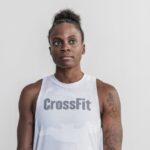Nobull レディース クロスフィット ハイネック タンクトップ (迷彩) ホワイト