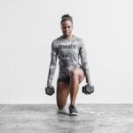 Nobull レディース クロスフィット ロングスリーブ Tシャツ (迷彩) グレー