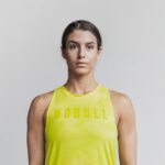 Nobull レディース ハイネックタンクトップ (ネオンカモ) イエロー