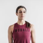 Nobull レディース ハイネックタンクトップ（クラシックカラー） ワイン