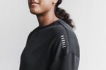 Nobull レディース パフォーマンス クルー スウェットシャツ ブラック - 画像 (4)