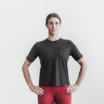 Nobull レディース ヘビーウェイト ポケット ボクシー Tシャツ ブラック