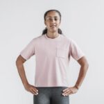 Nobull レディース ヘビーウェイト ポケット ボクシー Tシャツ ダスティ
