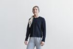 Nobull レディース ヘビーウェイト ロングスリーブ ポケット ボクシー ティー インク