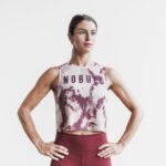 Nobull レディース マッスルタンク (絞り染め) ダスティ