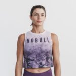 Nobull レディース マッスルタンク（浸染） 藤