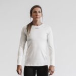 Nobull レディース ライトウェイト テクスチャード ロングスリーブ Tシャツ (迷彩) ホワイト