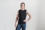 Nobull レディース ライトウェイト ノースリーブ Tシャツ ブラック - 画像 (2)