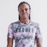 Nobull レディース Tシャツ（絞り染め） ピンク