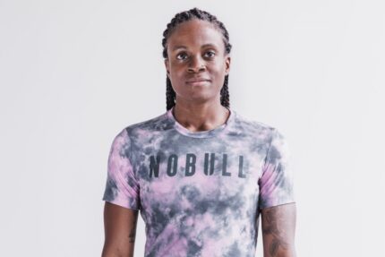 Nobull レディース Tシャツ（絞り染め） ピンク